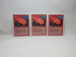 FIREBALL X3 MAGIC THE GATHERING REVISED MTG VINTAGE Trading Card #142 - Image 2