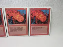 FIREBALL X3 MAGIC THE GATHERING REVISED MTG VINTAGE Trading Card #142 - Image 4