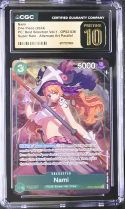 Nami (Premium Collection - Vol. 1) OP02-036 One Piece CARD/ CGC 10 PRIT GEM ENG! - Image 1