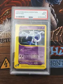 Mewtwo Expedition Base Set 56/165 Rare Vintage Pokemon TCG Card PSA 9 NH - Image 1