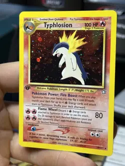 1st Edition Typhlosion 18/111 Neo Genesis 2000 Holo Rare WOTC Pokemon Card TCG - Image 4