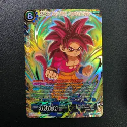 Dragon Ball Super Card Game Prismatic Clash BT28-148 SCR SS4 Son Goku (Mini) - Image 1