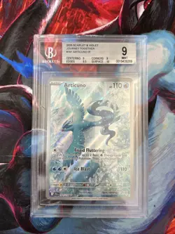 Pokemon TCG Journey Together Articuno Card IR 161/159 BGS 9 Mint - Image 1