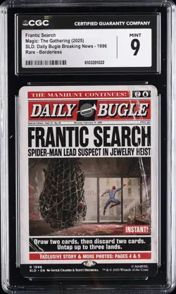 2025 MAGIC: THE GATHERING SLD DAILY BUGLE #1996 FRANTIC SEARCH CGC 9 - Image 1