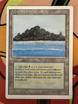 Tropical Island | MTG: Revised Edition - English | Rare - NM | In-Hand - Image 1