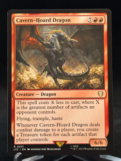 MTG Magic LTC Commander: Tales of Middle-Earth Caver-Hoard Dragon - Rare - Image 1