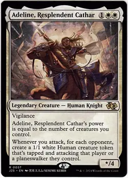 MTG Foundations Jumpstart J25 Adeline, Resplendent Cathar (Rare) - Image 1