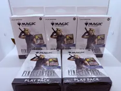 Lot of 5 x Magic The Gathering Final Fantasy Play Pack 3 Boosters w/ Zidane NEW - Image 1