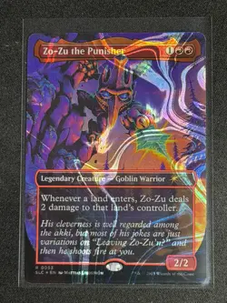 MTG Secret Lair Encyclopedia of Magic the Gathering HALO FOIL Zo-Zu the Punisher - Image 1