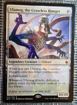2015 Magic MTG Battle for Zendikar Ulamog Ceaseless Hunger 015/274 NM Raw - Image 1