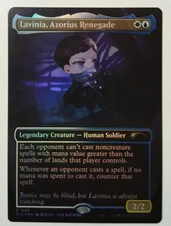 Lavinia, Azorius Renegade *Borderless RAINBOW FOIL* Magic MtG x1 Secret Lair - Image 1