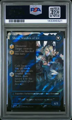 2025 MTG FINAL FANTASY #0523 JILL, SHIVA'S DOMINANT/SHIVA, WARDEN OF ICE PSA 10 - Image 2