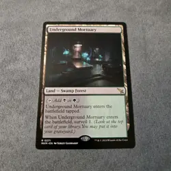 Wizards of the Coast Underground Mortuary Rare Land Black Green #271 - Image 1