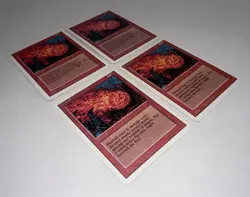 MTG * X4 Fireball X4 NM-MINT NP Revised 3rd Edition Playset Regular SellbyCyn - Image 3