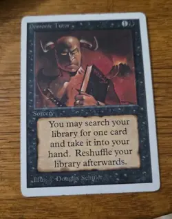 ***Unlimited Demonic Tutor*** MTG Unlimited Magic Kid Icarus - Image 1