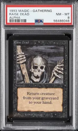 1993 MAGIC: THE GATHERING ALPHA RAISE DEAD PSA 8 - Image 1