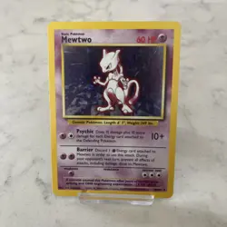Pokemon TCG Mewtwo Base Set 10/102 Holo 1999-2000 Wizards Base Set NM - Image 1