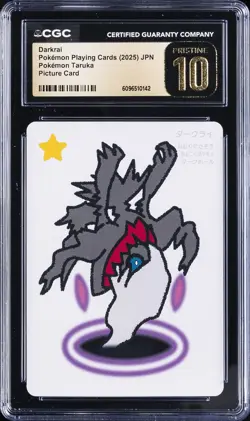 2025 POKEMON PLAYING CARDS JAPANESE DARKRAI CGC 10 PRISTINE - Image 1