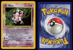 Mr. Mime 6/64 NO SYMBOL ERROR Rare Jungle Holo Pokemon - Image 3