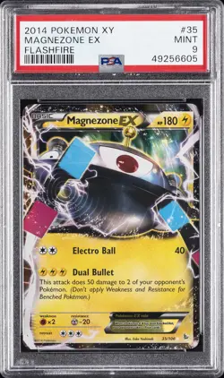 2014 POKEMON XY FLASHFIRE #35 MAGNEZONE EX PSA 9 - Image 1