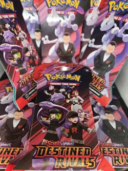 Pokemon Tcg Destined Rivals Sleeved Booster Packs ( Lot Of 9 Packs ) - Image 1