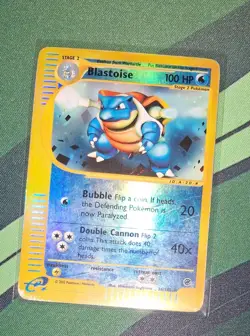 🔥 2002 Pokemon TCG Blastoise 036/165 Expedition Base Set Reverse Holo RARE WOTC - Image 1