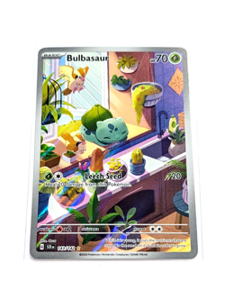 Bulbasaur 143/142 Illustration Rare Full Art Stellar Crown POKEMON TCG SCR NM/M - Image 2