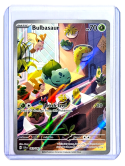 Bulbasaur 143/142 Illustration Rare Full Art Stellar Crown POKEMON TCG SCR NM/M - Image 4