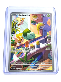 Bulbasaur 143/142 Illustration Rare Full Art Stellar Crown POKEMON TCG SCR NM/M - Image 5
