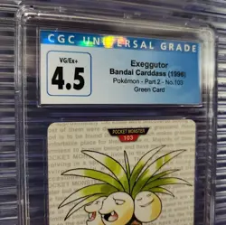 Exeggutor No.103 Pokemon Carddass Card Bandai Pocket Monsters Green CGC 4.5 Slab - Image 4