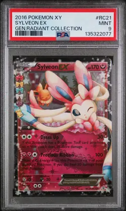 2016 POKEMON XY GENERATIONS RADIANT COLLECTION #RC21 SYLVEON EX PSA 9 - Image 1