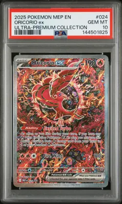 2025 POKEMON MEP PROMO ULTRA-PREMIUM COLLECTION #024 ORICORIO EX PSA 10 - Image 1