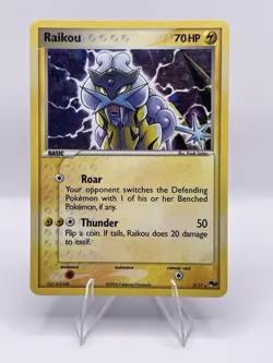 Pokemon Raikou 3/17 POP Series Holo 2006 Pokemon TCG - Image 1