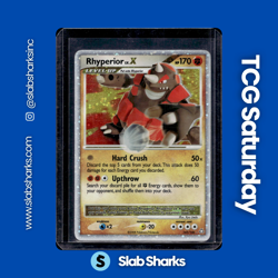 2008 POKEMON DIAMOND & PEARL LEGENDS AWAKENED #145/146 RHYPERIOR LV.X HOLO - Image 1