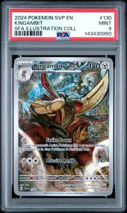 2024 POKEMON SVP PROMO ILLUSTRATION COLLECTION #130 KINGAMBIT PSA 9 - Image 1