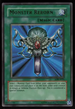 Monster Reborn LOB-E096 Ultra Rare EURO Yu-Gi-Oh - Image 1