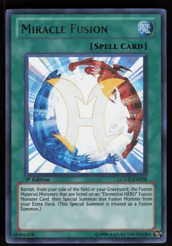 Miracle Fusion LCGX-EN078 Ultra Rare 1st Edition Yu-Gi-Oh - Image 1