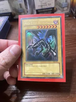 Yu-Gi-Oh! TCG Red-Eyes B. Dragon SDJ-001 Ultra Rare Unlimited Moderately Played - Image 1