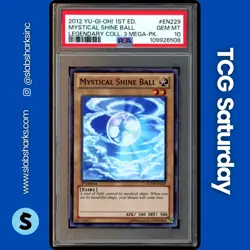 2012 YU-GI-OH! LEGENDARY COLL 3: MEGA PACK 1ST ED MYSTICAL SHINE BALL PSA 10 - Image 1