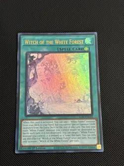 Yugioh! | Witch Of The White Forest ALIN-EN058 1st Edition Ultra Rare Near Mint - Image 1