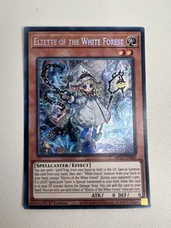Elzette of the White Forest MP25-EN080 Prismatic Secret Rare 1st Edition LP - Image 1
