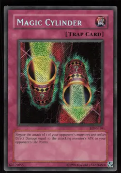 Magic Cylinder LON-104 Secret Rare REVERSE FOIL ERROR Yu-Gi-Oh - Image 1