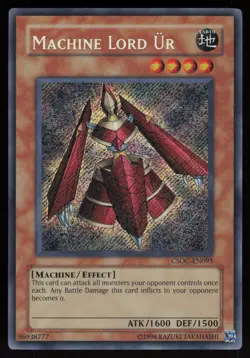 Machine Lord Ur CSOC-EN093 Secret Rare Crossroads of Chaos 1st Edition Yu-Gi-Oh - Image 1