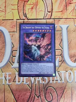 The Dragon that Devours the Dogma Secret Rare CH01-EN041 NM 1st Ed Yugioh - Image 1