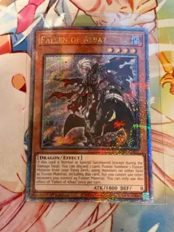 Yugioh Quarter Century Secret FALLEN OF ALBAZ RA01-EN021 - Image 1
