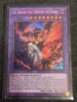Yu-Gi-Oh! The Dragon that Devours the Dogma Secret Rare CH01-EN041 - Image 1