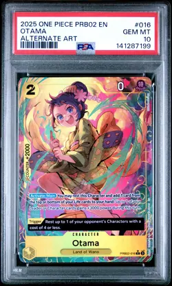 2025 ONE PIECE PRB02-PREMIUM BOOSTER ALTERNATE ART VOL.2 OTAMA PSA 10 - Image 1