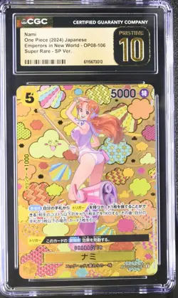 Nami (SP) OP08-106 Emperors in the New World Foil - ONE PIECE CGC PRISTINE 10 - Image 1