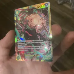 One Piece Wings of the Captain RORONOA ZORO OP06-118 Secret Rare TCG English - Image 3