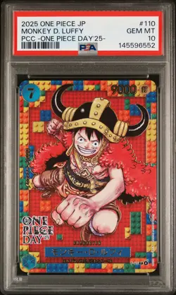 2025 ONE PIECE JPN PREMIUM COLLECTION ONE PIECE DAY'25- MONKEY D. LUFFY PSA 10 - Image 1